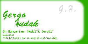 gergo hudak business card
